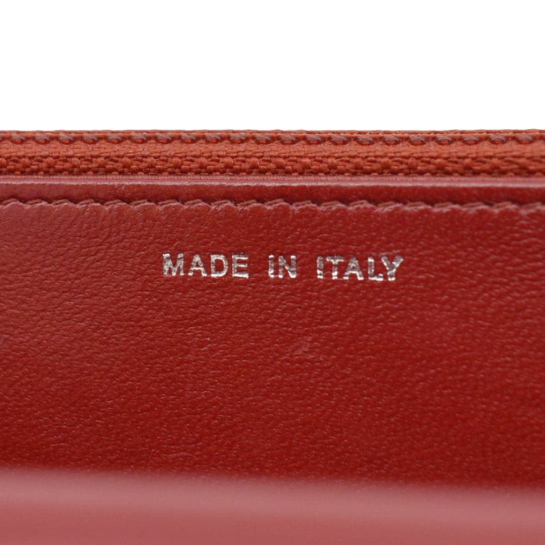 CHANEL Camellia Wallet On Chain Leather Crossbody Bag Red
