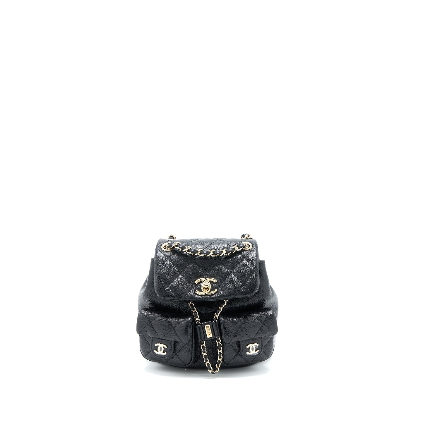 Chanel 23p Mini Triple Pack Backpack Caviar Black L (Microchip)