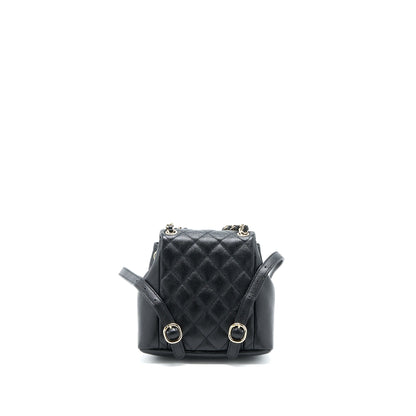 Chanel 23p Mini Triple Pack Backpack Caviar Black L (Microchip)