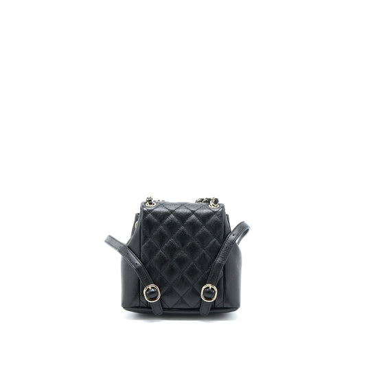 Chanel 23p Mini Triple Pack Backpack Caviar Black L (Microchip)