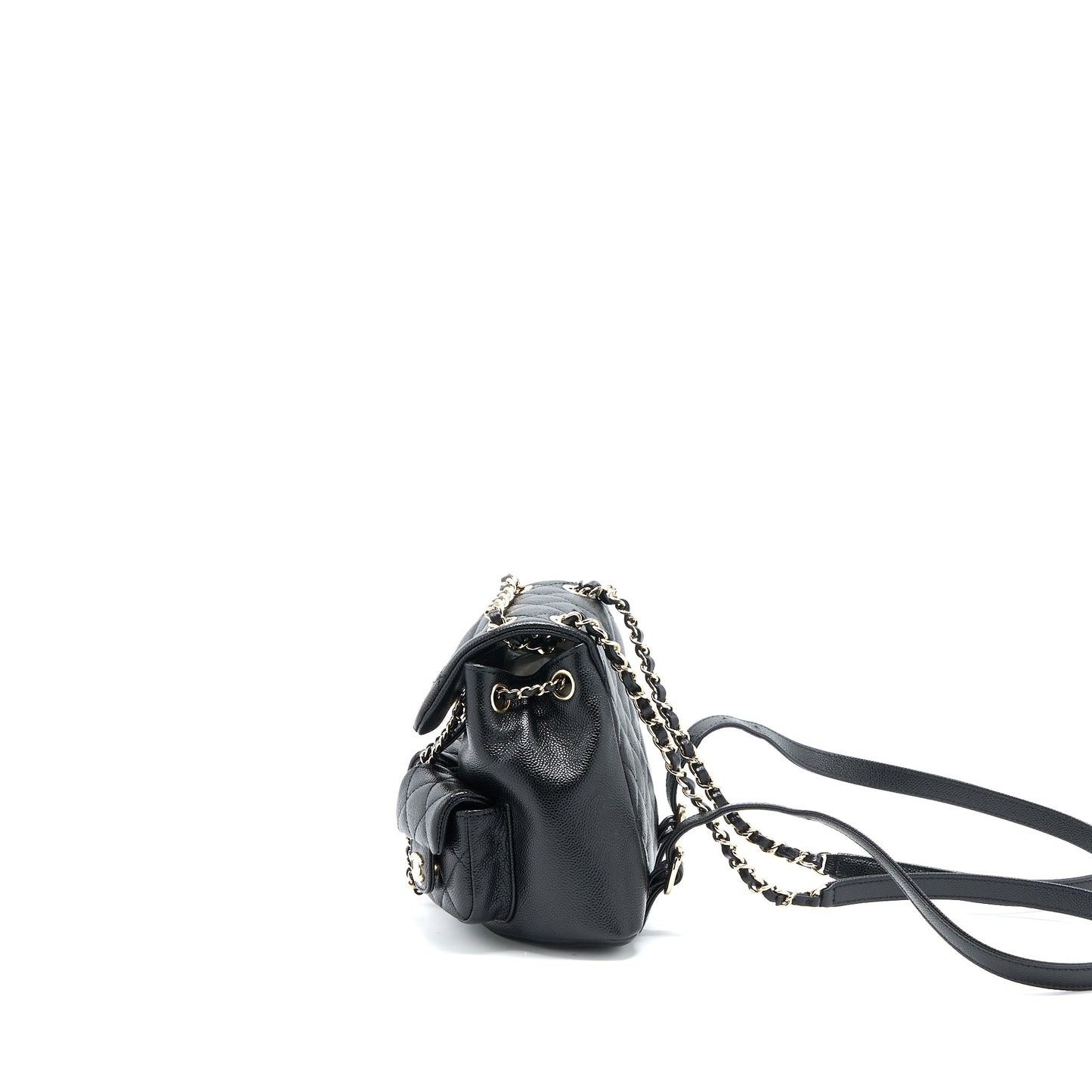 Chanel 23p Mini Triple Pack Backpack Caviar Black L (Microchip)
