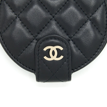 Chanel Quilted Luggage Tag Lambskin black L