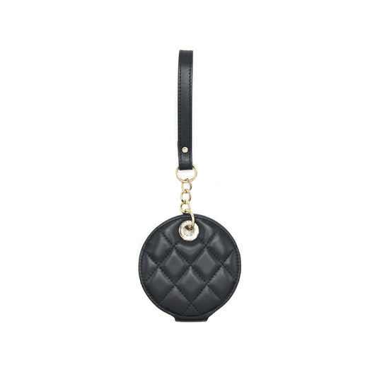 Chanel Quilted Luggage Tag Lambskin black L