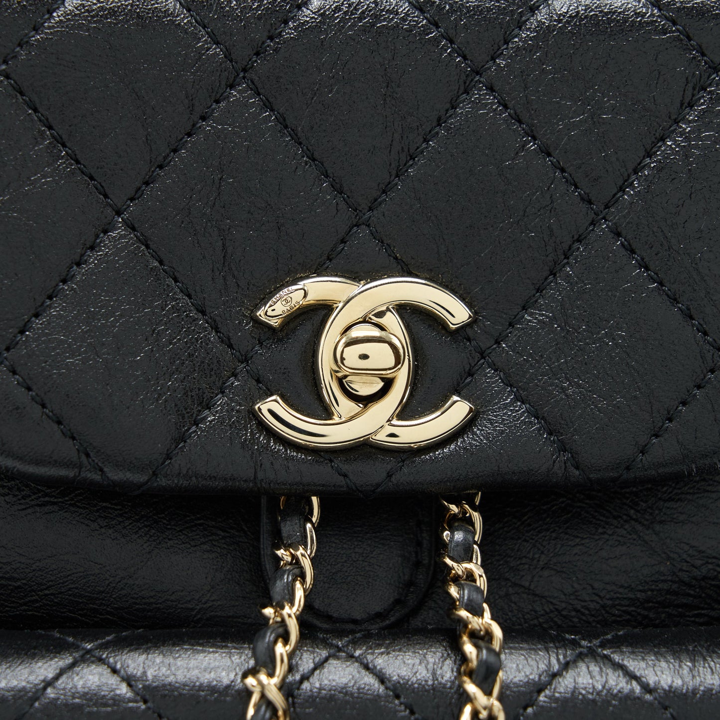 Chanel 22C Mini Duma Backpack Calfskin Black L