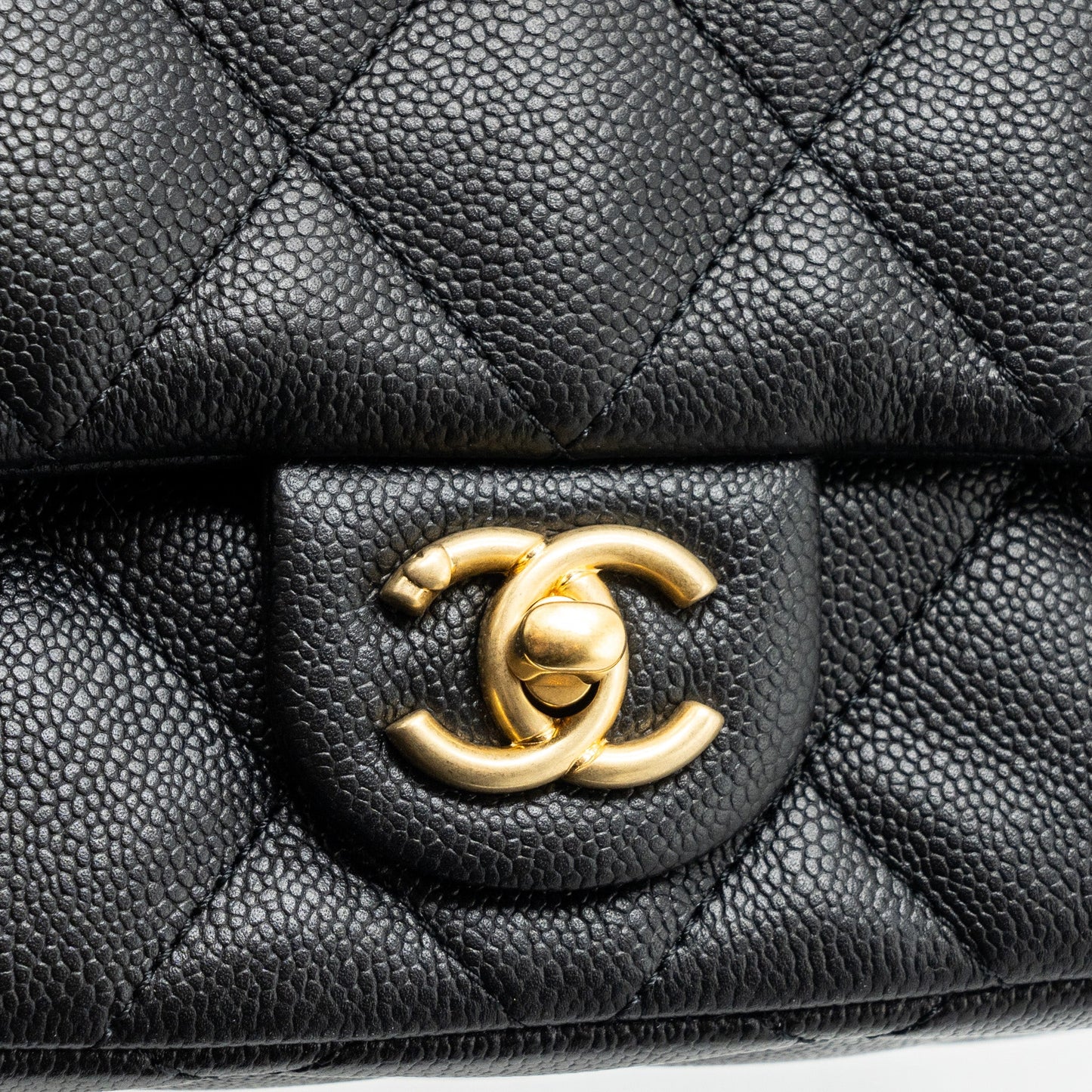 Chanel 23p Coco Love Flap Bag Caviar Black (microchip)