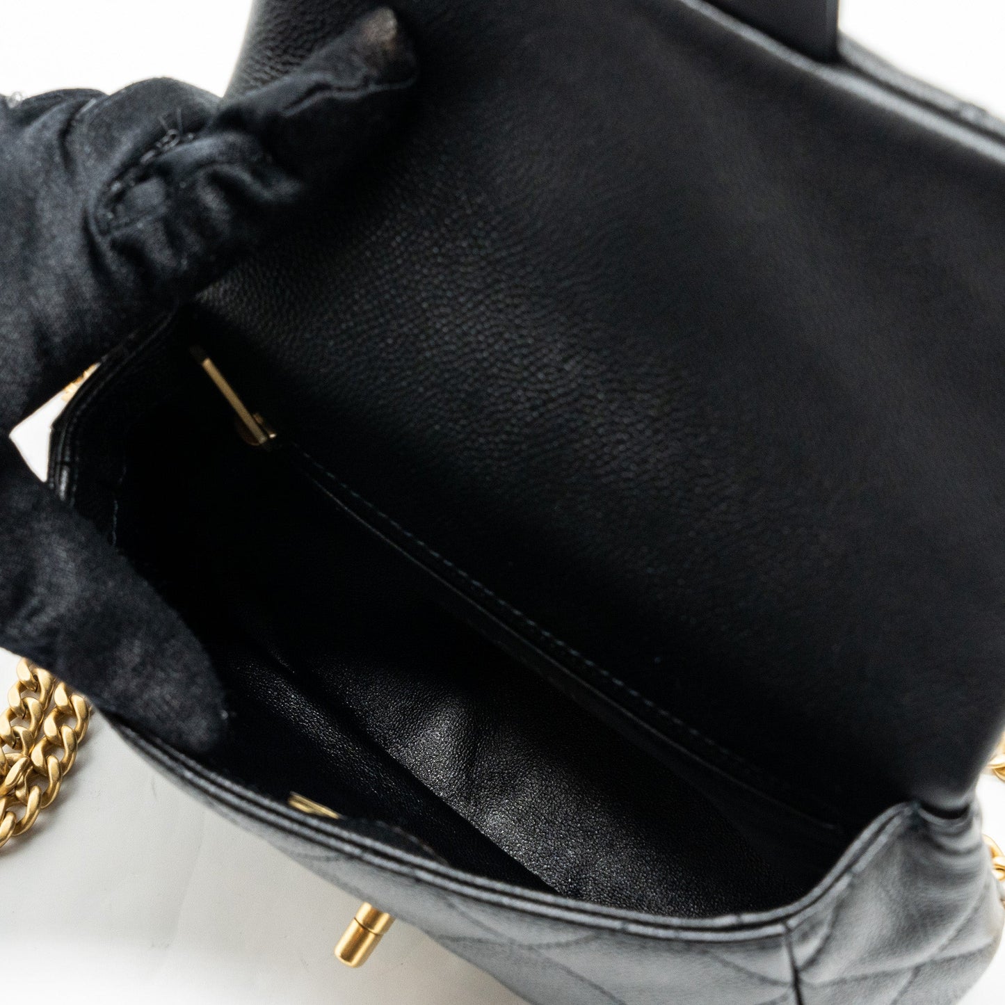 Chanel 23p Coco Love Flap Bag Caviar Black (microchip)