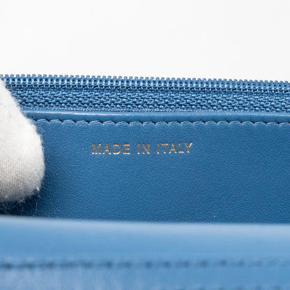Chanel Pearl Crush Wallet on Chain Denim Blue  (Microchip)