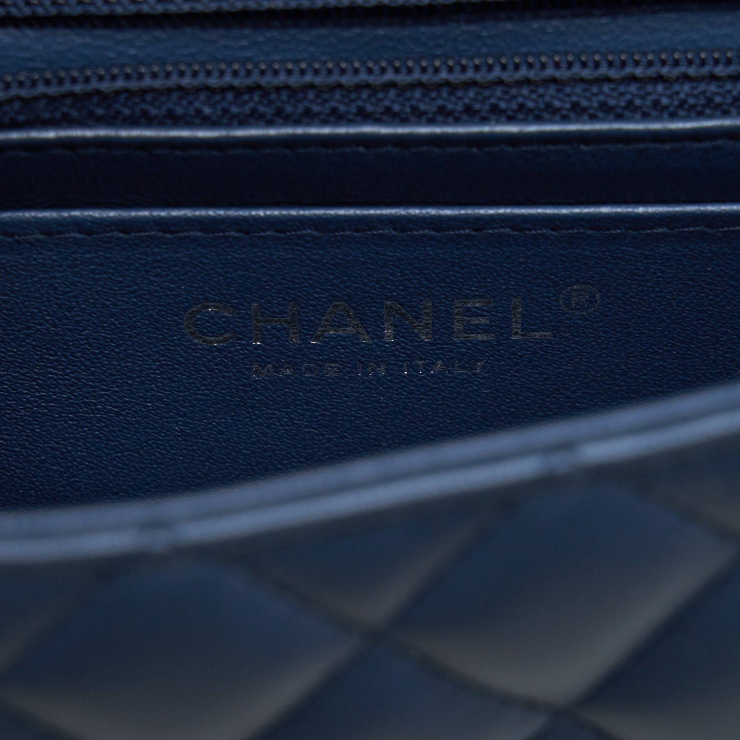 Chanel Mini Rectangular Flap bag Lambskin Blue