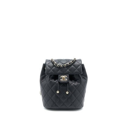 Chanel 23p Mini Flap Backpack Caviar Black L (Microchip)