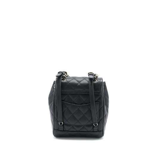 Chanel 23p Mini Flap Backpack Caviar Black L (Microchip)