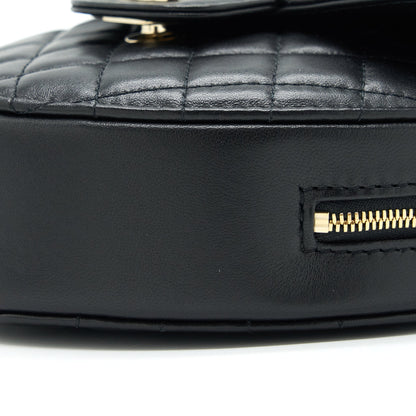 Chanel 22S Heart Bag Lambskin Black L