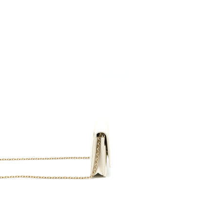 Chanel Classic Wallet On Chain Caviar White L (Microchip)