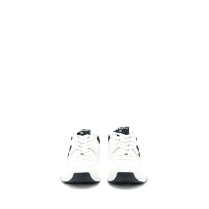 Chanel Size 38 CC Logo Sneaker Black/White