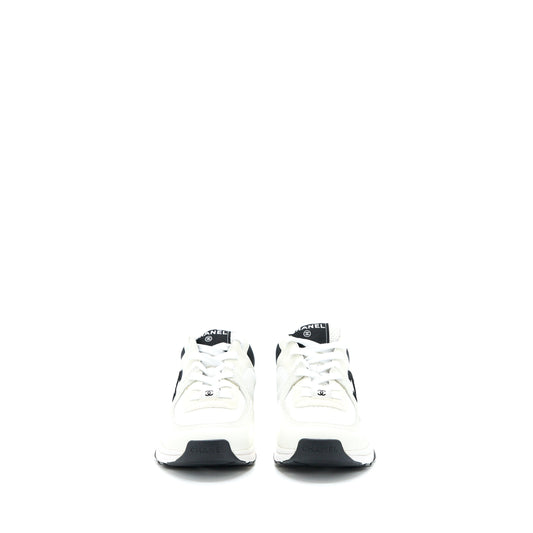 Chanel Size 38 CC Logo Sneaker Black/White