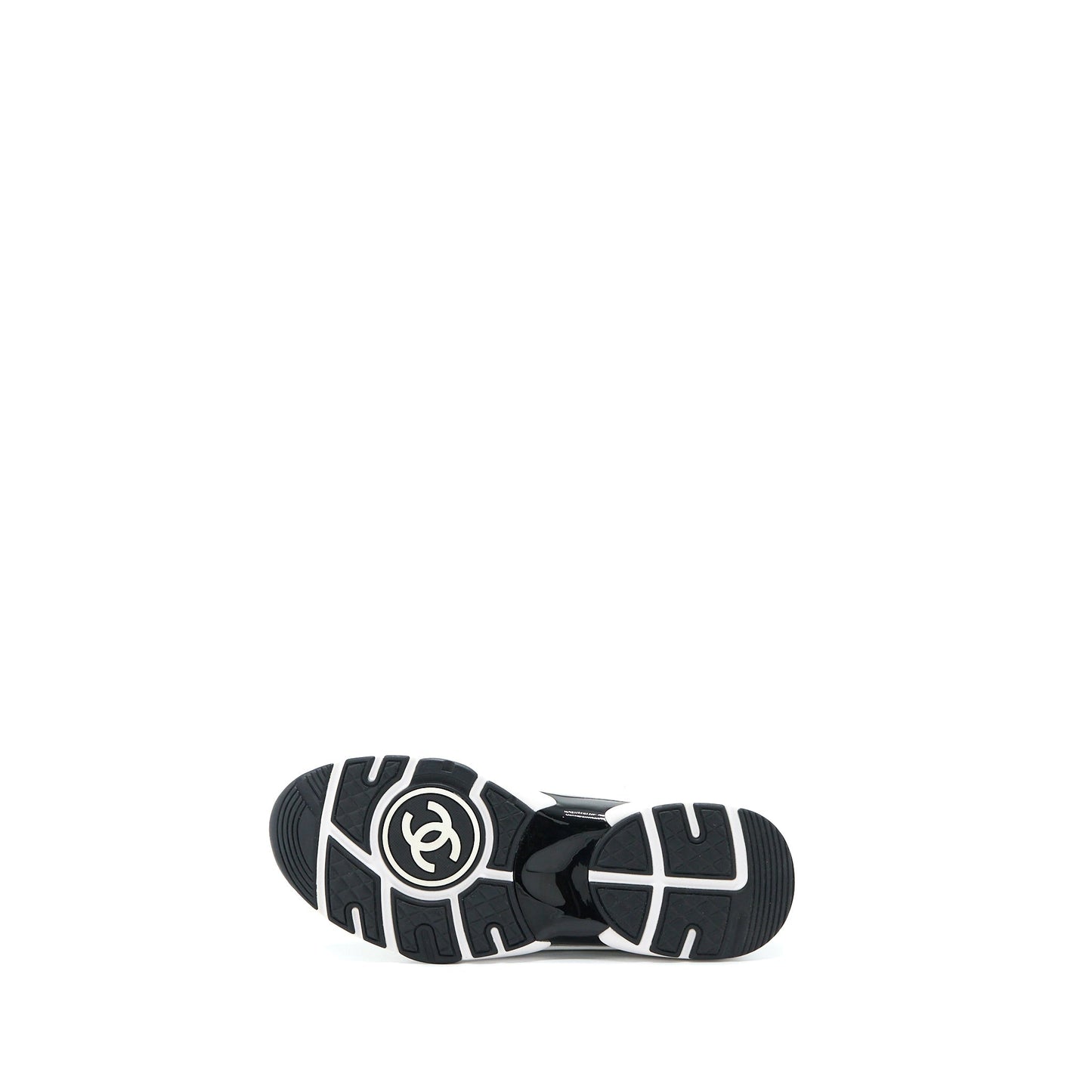 Chanel Size 38 CC Logo Sneaker Black/White