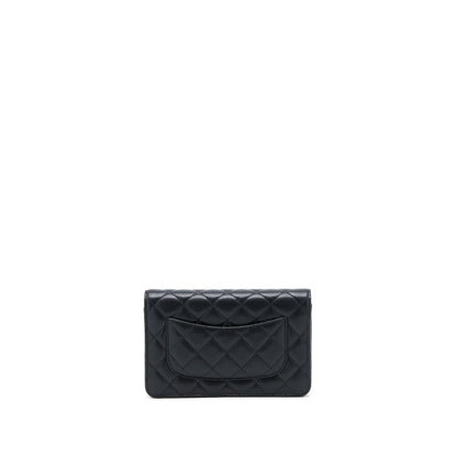 Chanel Classic Wallet On Chain Caviar Black  (Microchip)