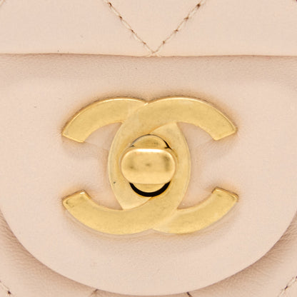Chanel Pearl Crush Mini Square Lambskin Light Beige Brushed (Microchip)