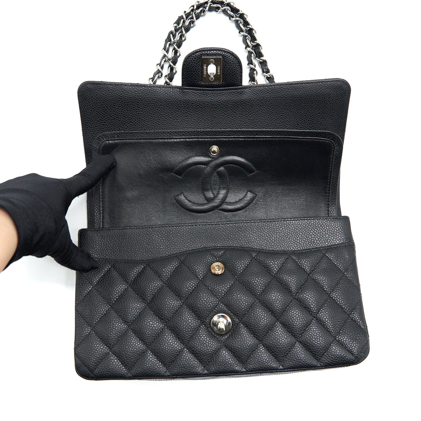 Chanel Medium Classic Flap Bag Caviar Black