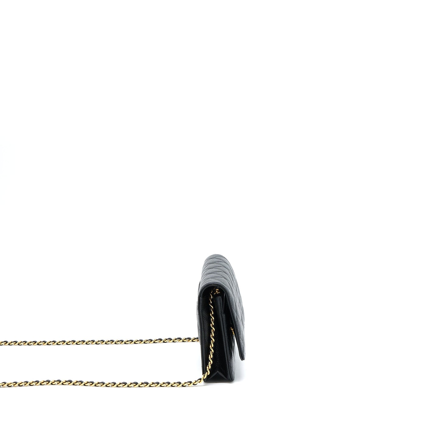 Chanel Classic Wallet On Chain Caviar Black  (Microchip)