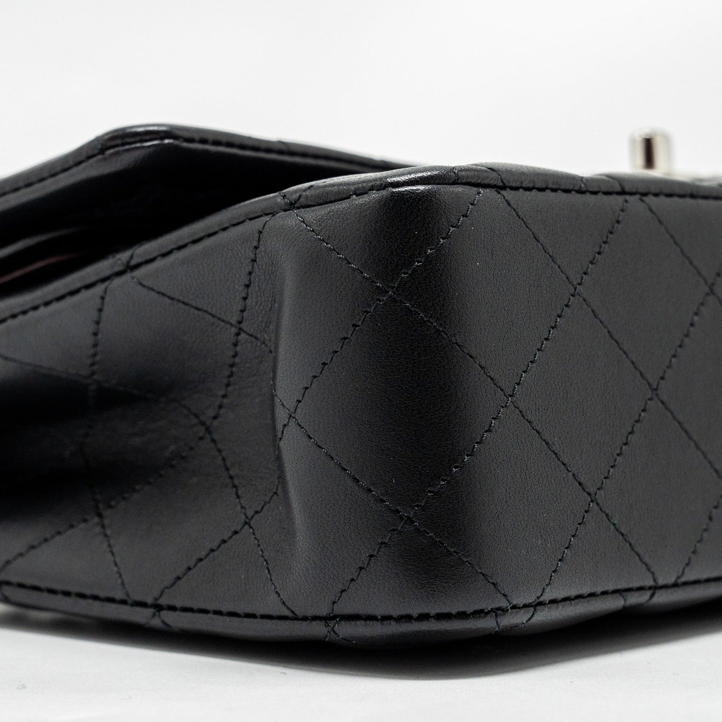 Chanel Medium Classic Double Flap Bag Lambskin Black  (Microchip)