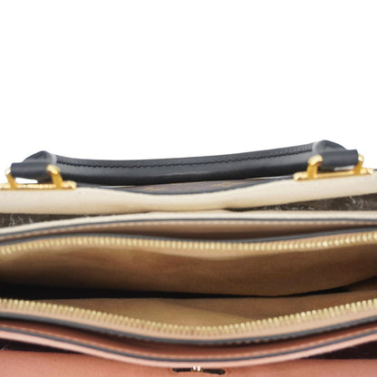 LOUIS VUITTON Millefeuille Monogram Canvas Shoulder Bag Brown