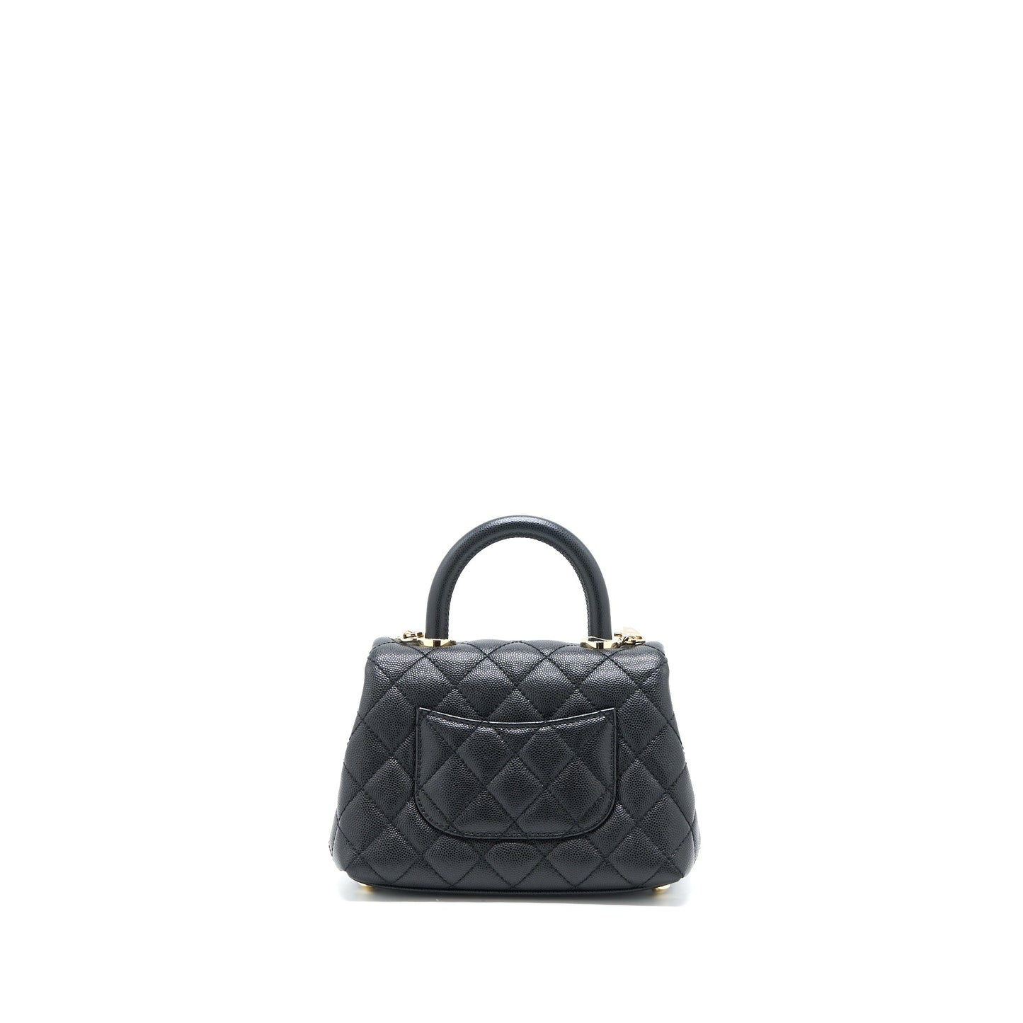 Chanel Mini Coco Handle Caviar Black L