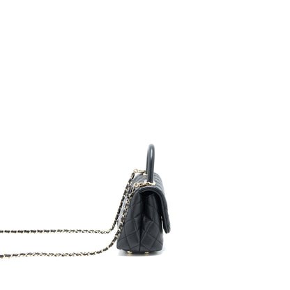 Chanel Mini Coco Handle Caviar Black L