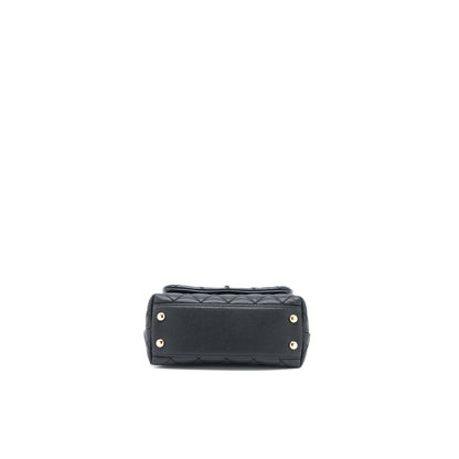 Chanel Mini Coco Handle Caviar Black L