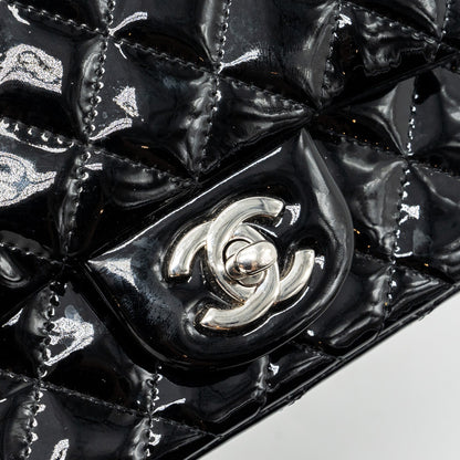 Chanel Classic Mini Square Flap Bag Patent Black