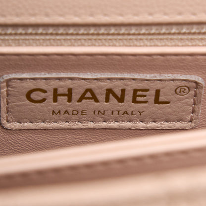 Chanel 21A Small Coco Handle Caviar ND022 Rose Clair / Light Pink L