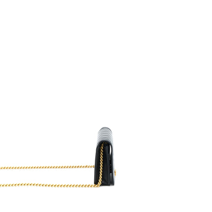 Chanel Boy Wallet on Chain Lambskin Black Brushed