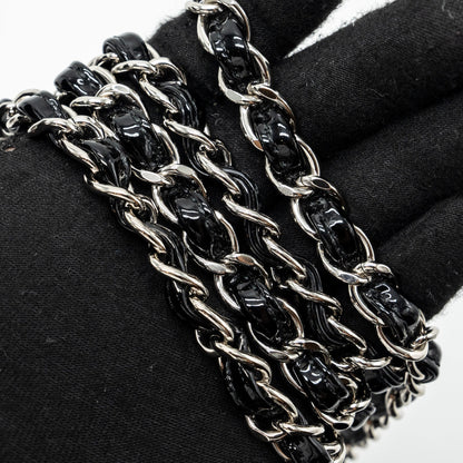 Chanel Classic Mini Square Flap Bag Patent Black