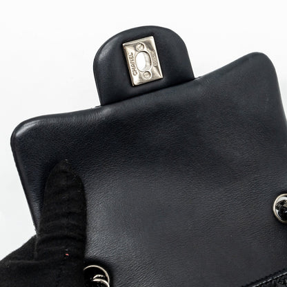 Chanel Classic Mini Square Flap Bag Patent Black