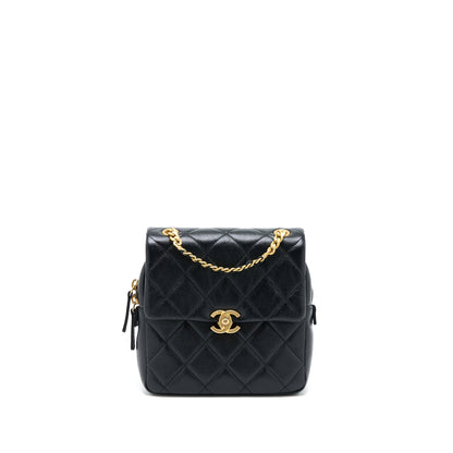 Chanel 22P Flap Backpack Caviar Black Brushed  (Microchip)