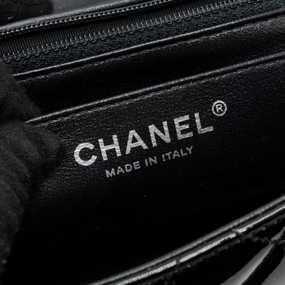 Chanel Classic Mini Square Flap Bag Patent Black