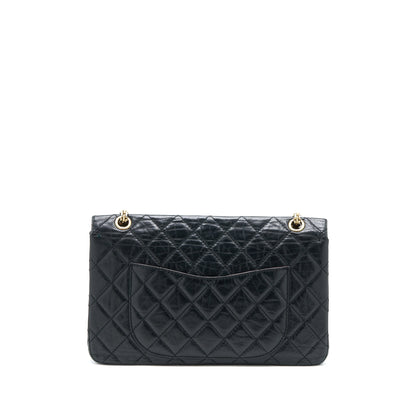 Chanel 2.55 227 Maxi Reissue Flap Bag Aged Calfskin Black L
