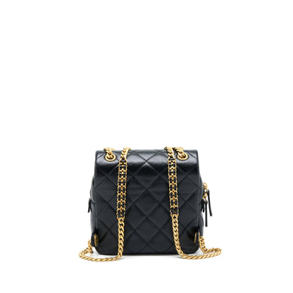 Chanel 22P Flap Backpack Caviar Black Brushed  (Microchip)
