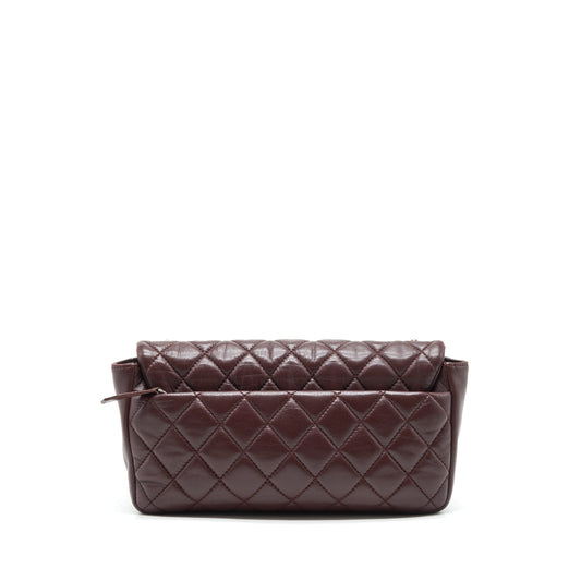 Chanel Coco Rain Flap Bag Lambskin Burgundy