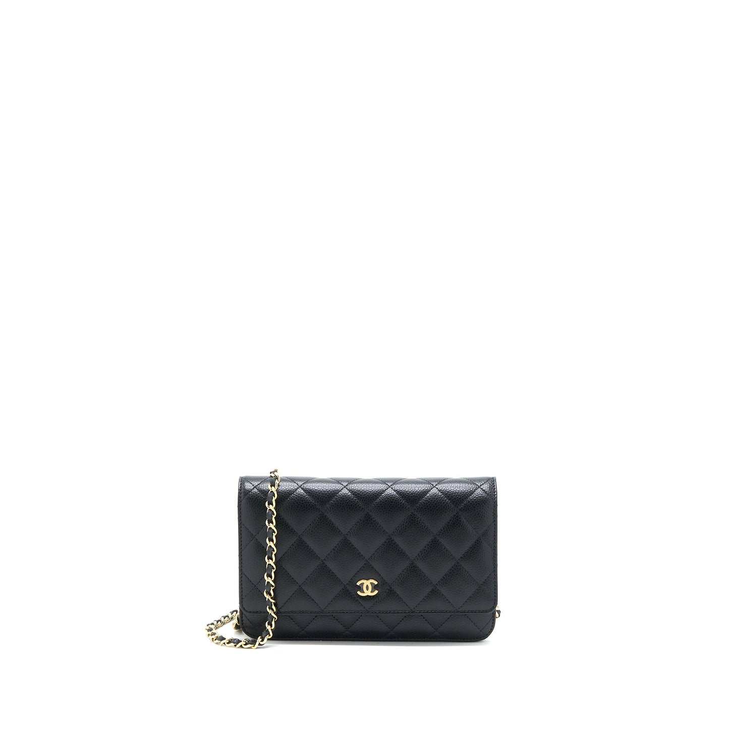 Chanel Classic Wallet on Chain Caviar Black  (Microchip)