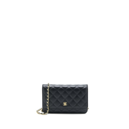 Chanel Classic Wallet on Chain Caviar Black  (Microchip)