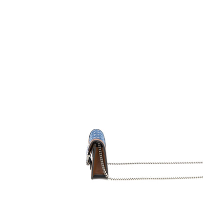 Gucci Super Mini Dionysus GG Supreme Denim/ Leather Multicolour Hardware