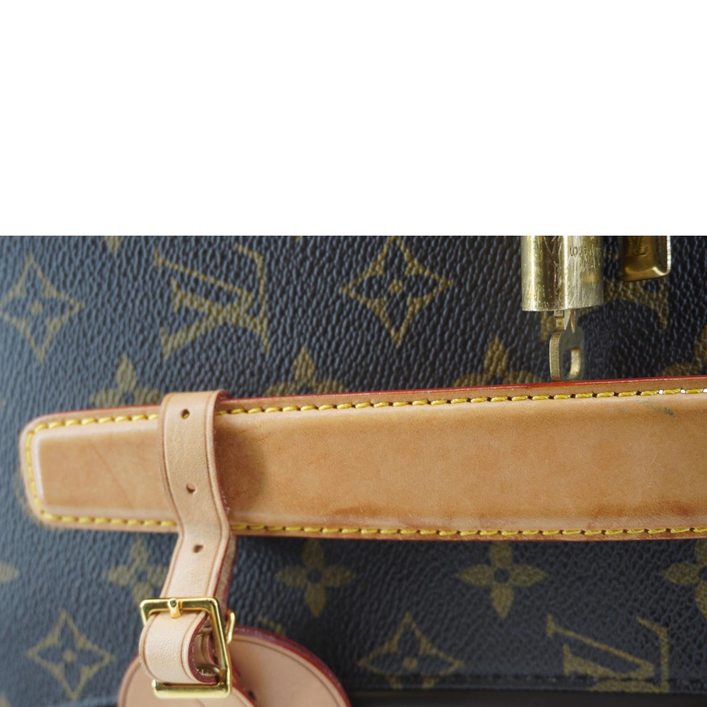 LOUIS VUITTON Pegase 55 Monogram Canvas Luggage Suitcase Travel Bag Brown