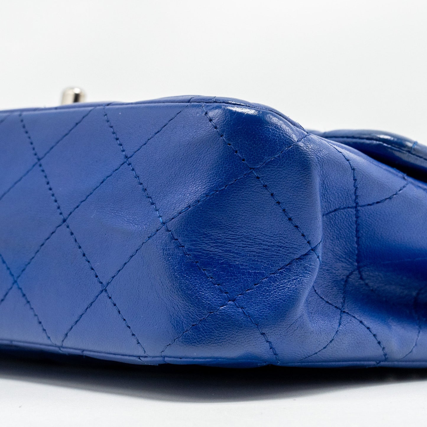 Chanel Medium Classic Double Flap Bag Lambskin Blue