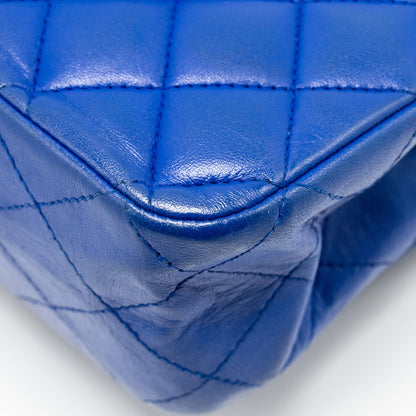 Chanel Medium Classic Double Flap Bag Lambskin Blue