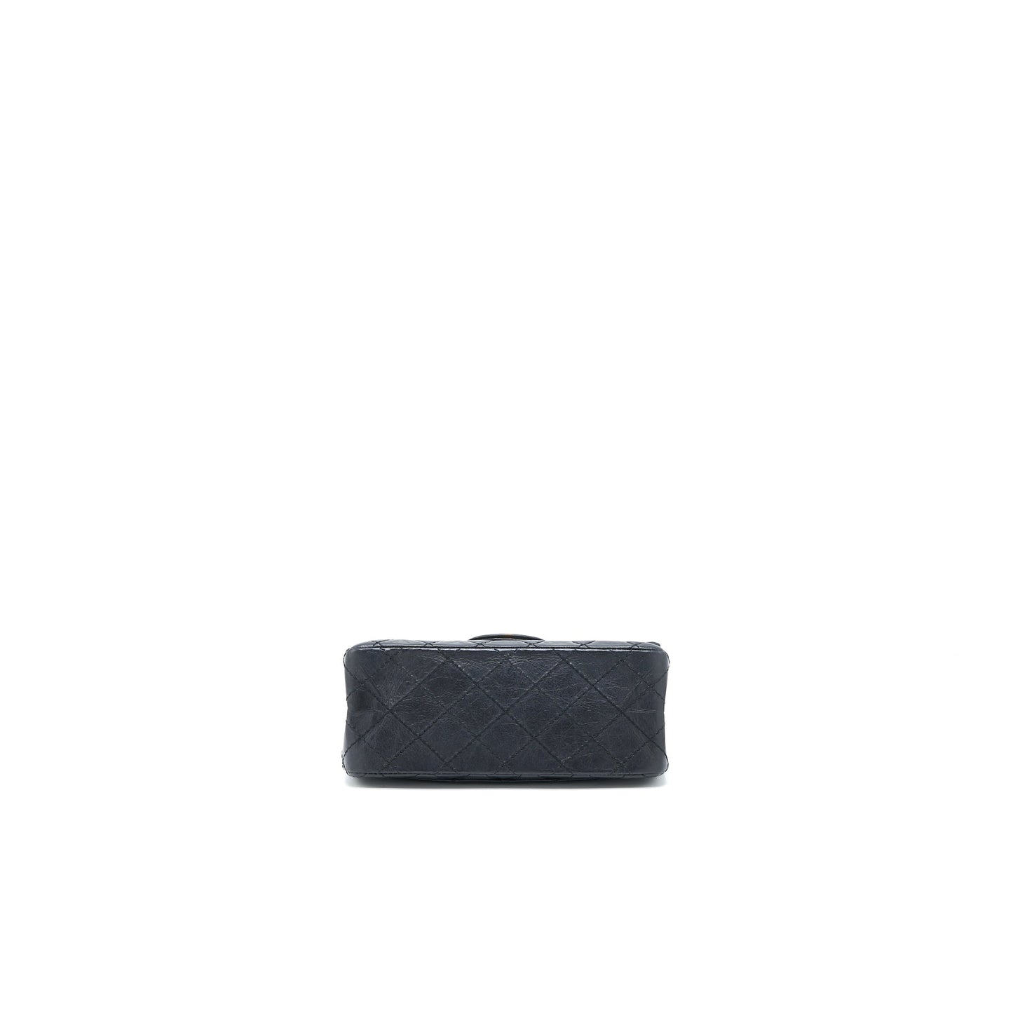 Chanel Mini 2.55 Reissue Flap Bag Aged Calfskin Black Brushed  (Microchip)