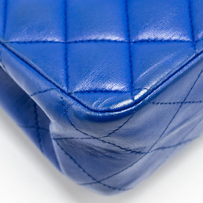 Chanel Medium Classic Double Flap Bag Lambskin Blue