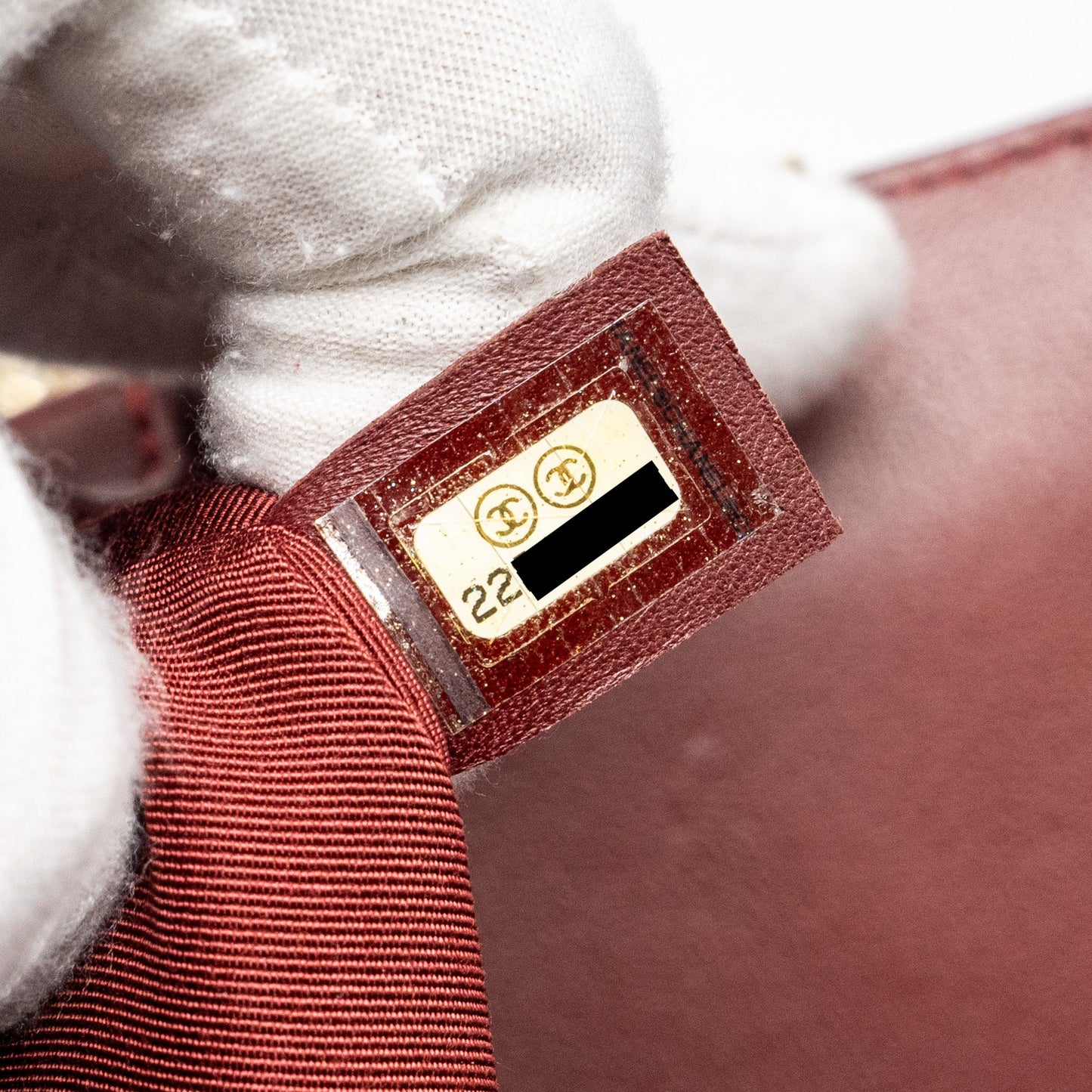 Chanel Medium Boy Bag Lambskin Dark Red L