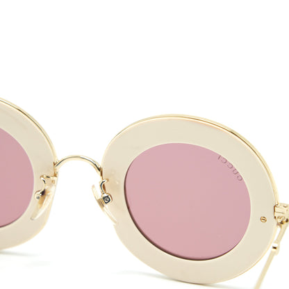 Gucci L’aveugle Par Amour Sunglasses White/Multicolour