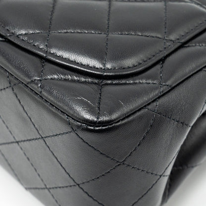 Chanel mini square flap Bag lambskin Black L (Microchip)