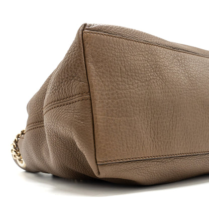 Gucci disco tote bag calfskin brown L